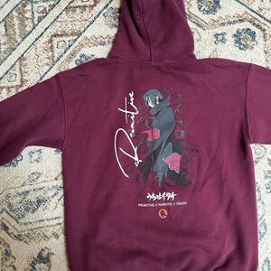 Primitive Naruto Itachi Burgundy Hoodie